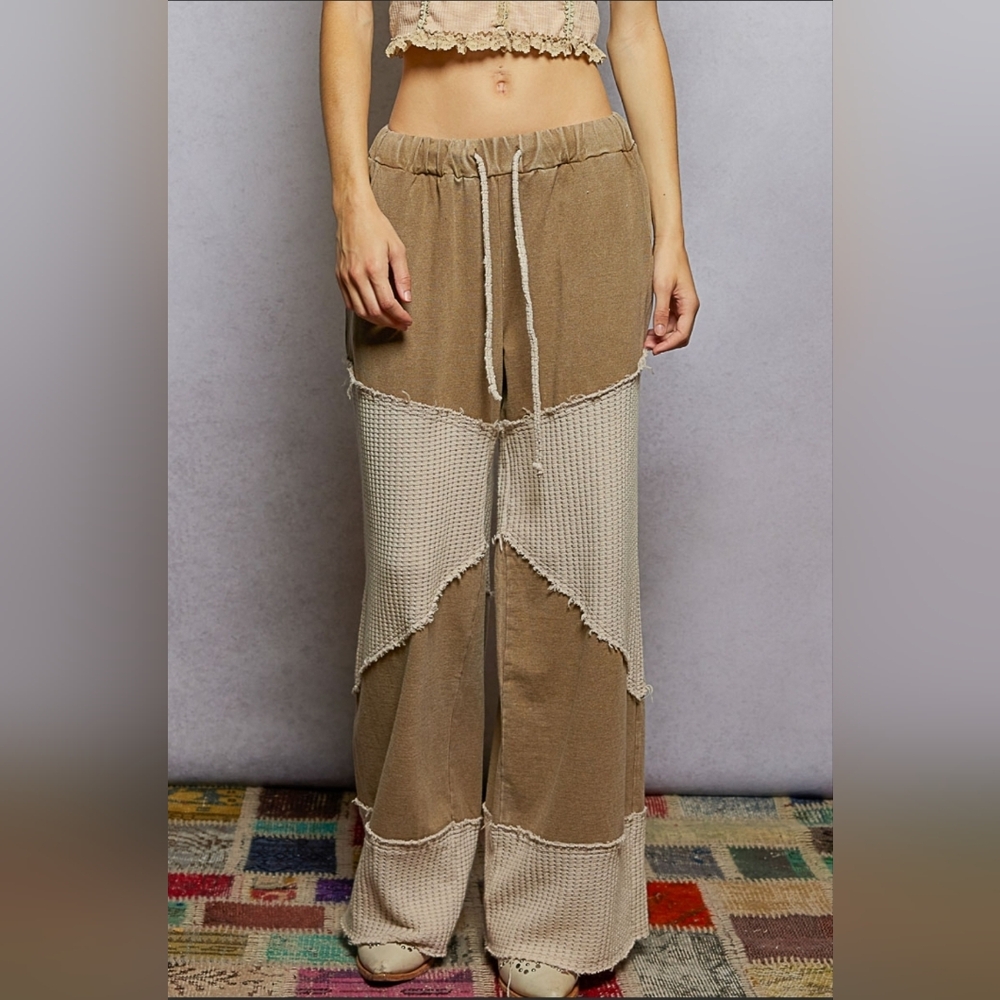 #933 POL French Terry Pants with Thermal Contrast